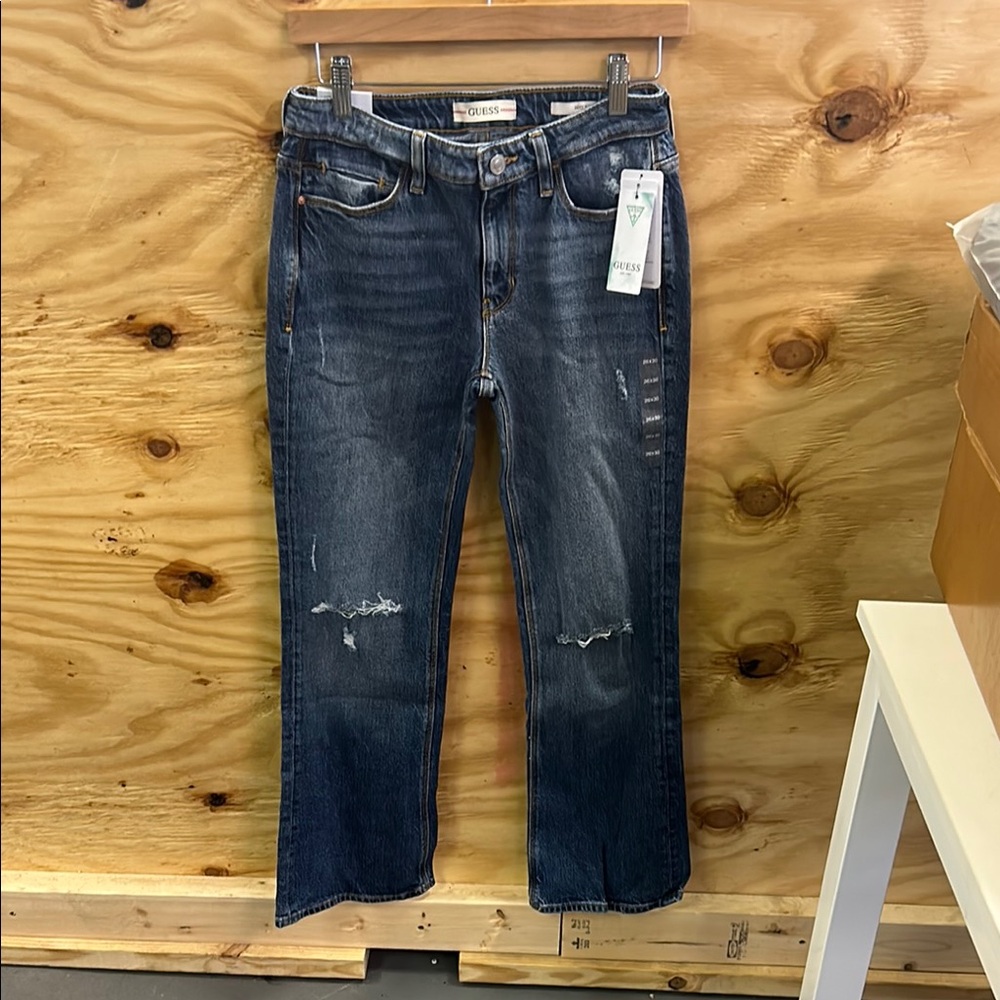 Guess Women's Boot Cut Jeans - Dark Blue